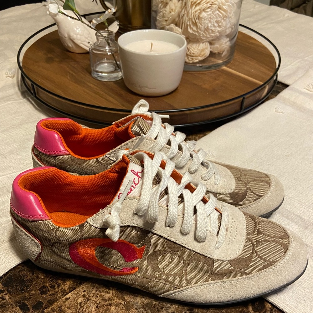 Coach suede shoes size 10